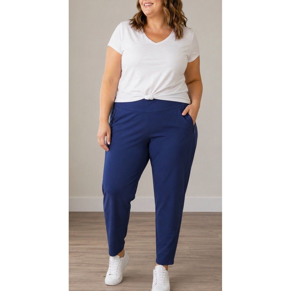 Chico’s Zenergy Blue Stretch Athletic Travel Pants Women’s Size 2.5 XL